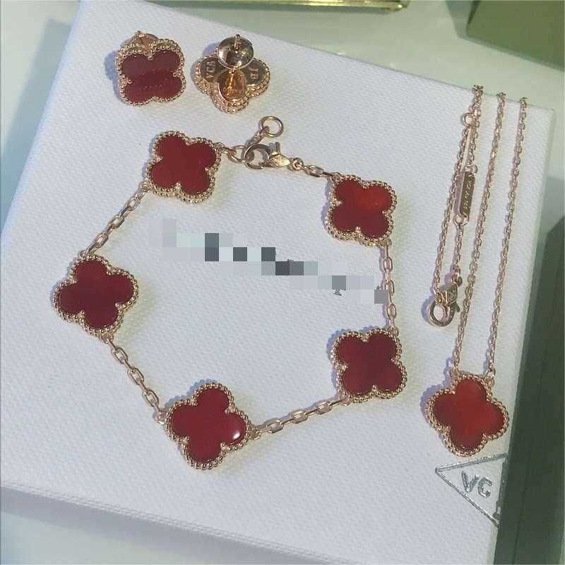 Red Chalcedony (rose Gold)-925 Silver