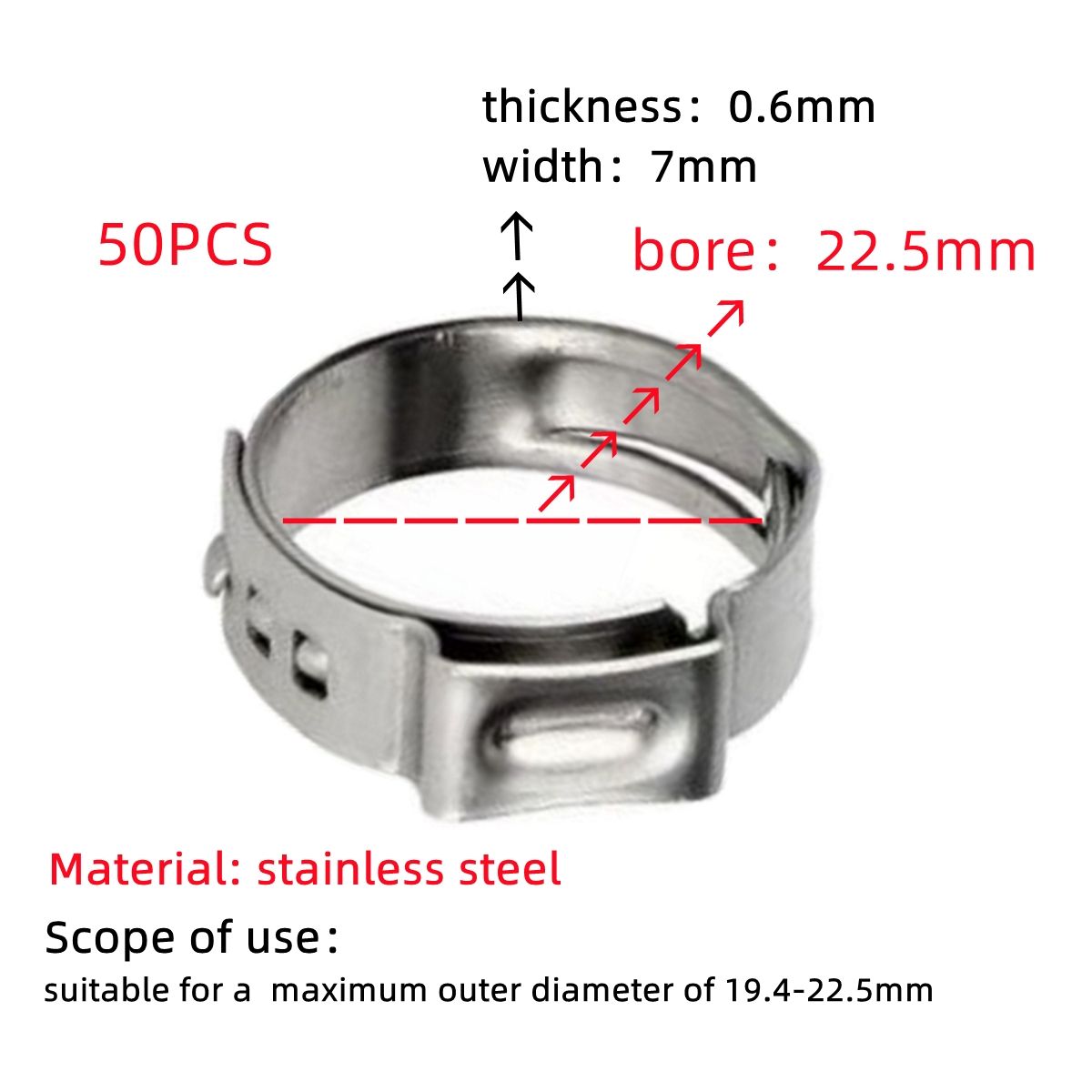 Bore22.5 mm (50pcs)