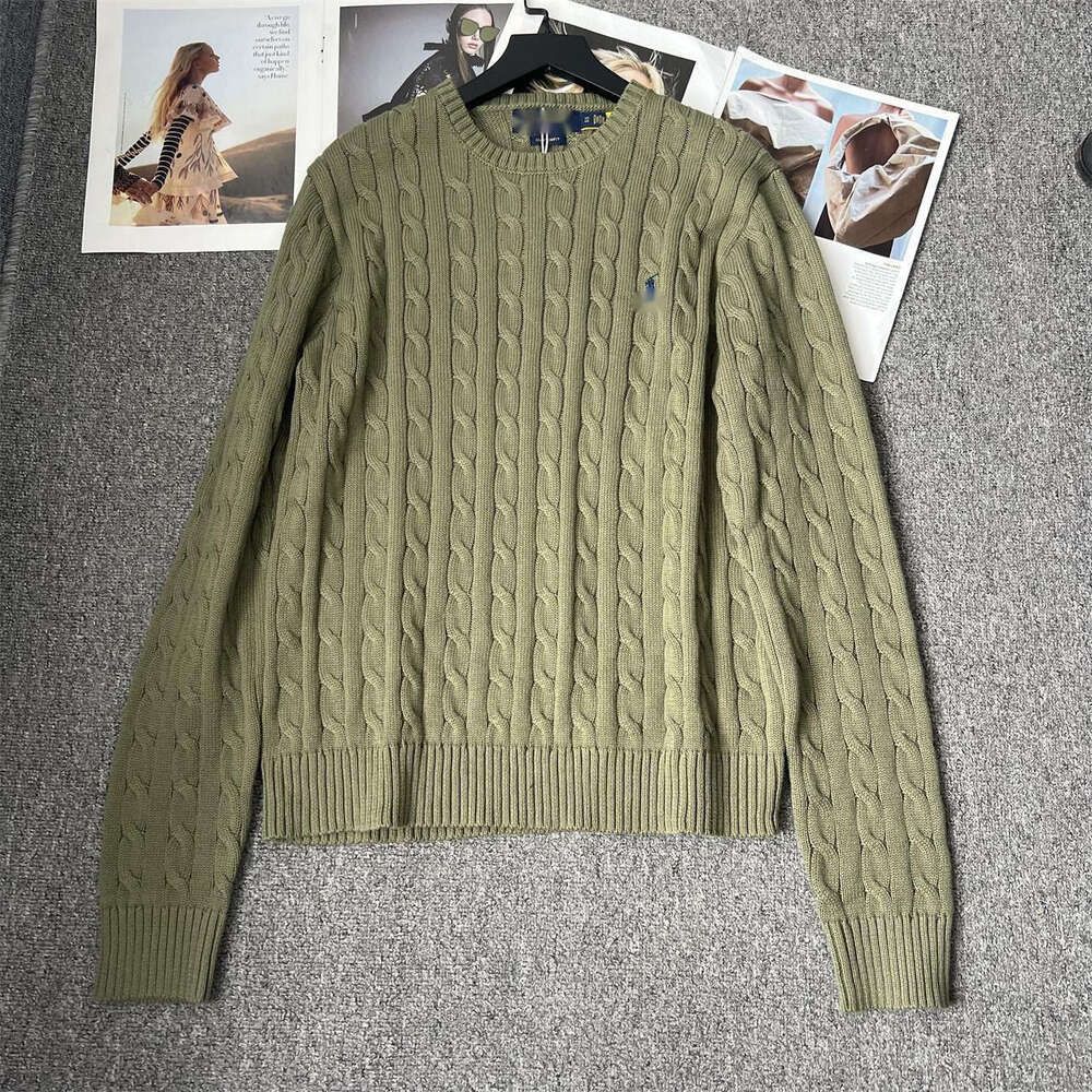 Olive Green Crew Neck