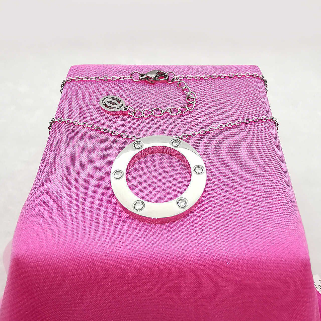 KJ Silver 6 Diamond Ring ketting