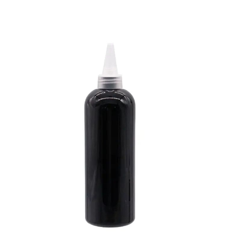 300 ml-schwarze Flasche klare plastisch