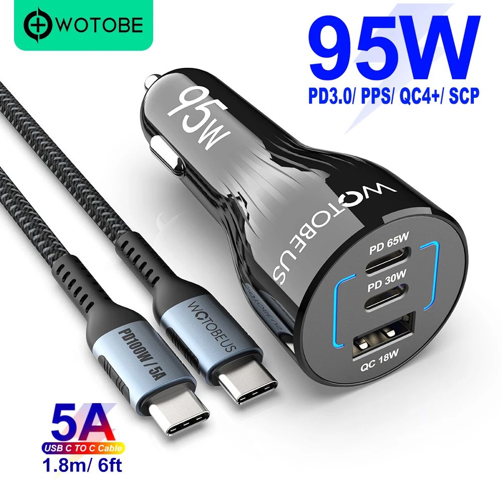 Plugtyp: 95W ​​och 1,8 m kabel