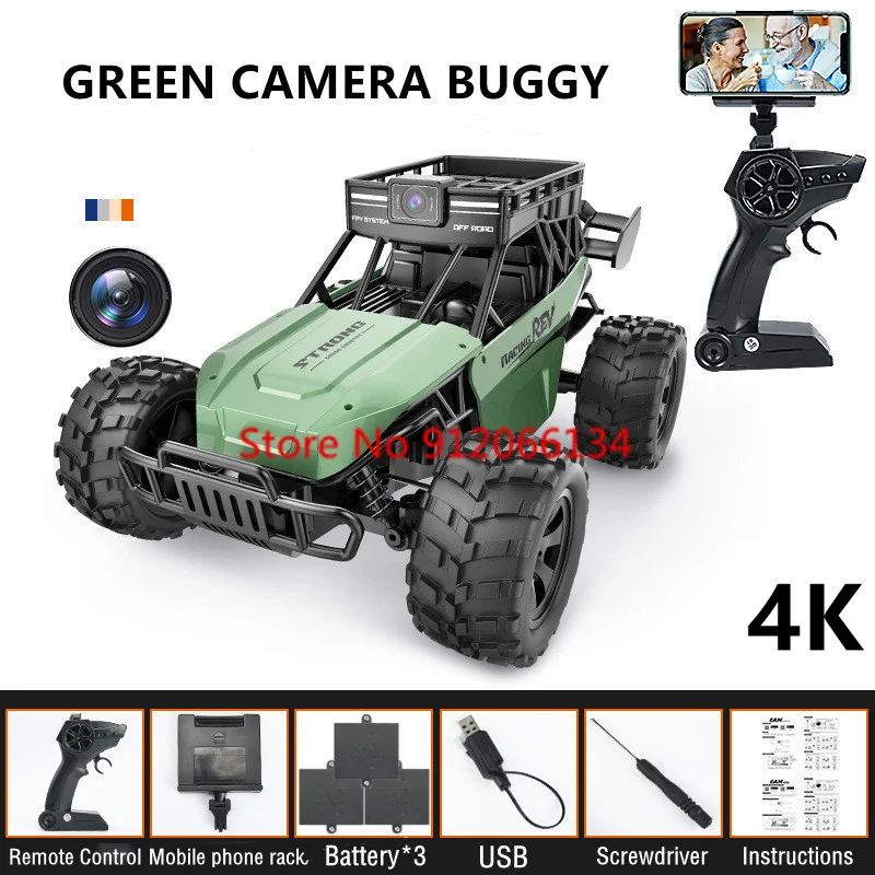 Color:4K Green 3Battery