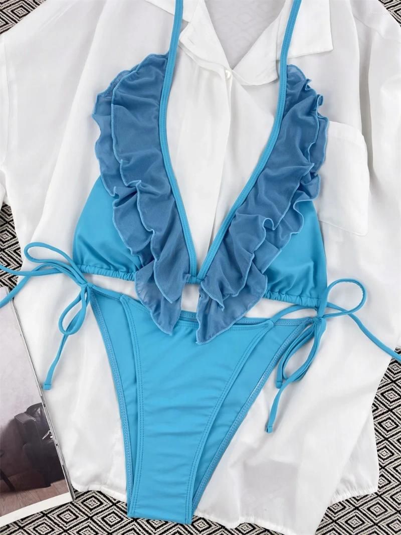 Lake blue bikini