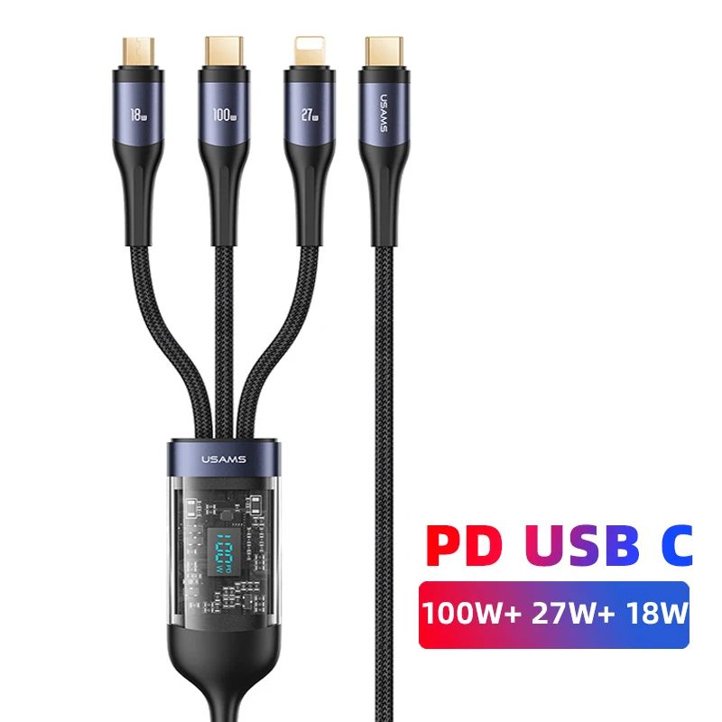 Couleur: 100W USB C 3in1CableLength: 1,2M