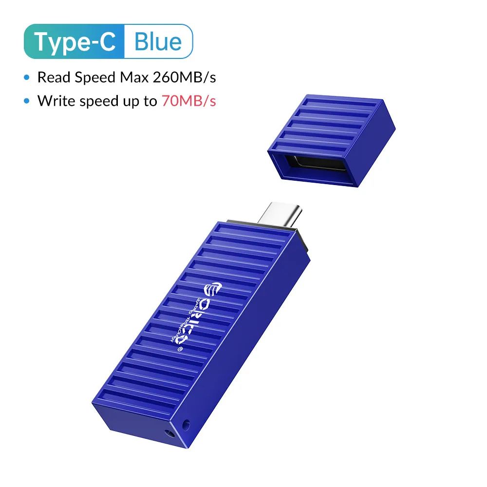 Capacity:256GBColor:Type C-Blue