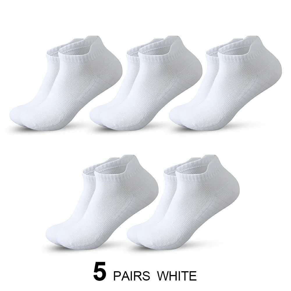 5 Pairs White