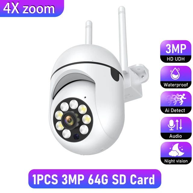 1 pièce carte Sd 3mp 64g-prise ue