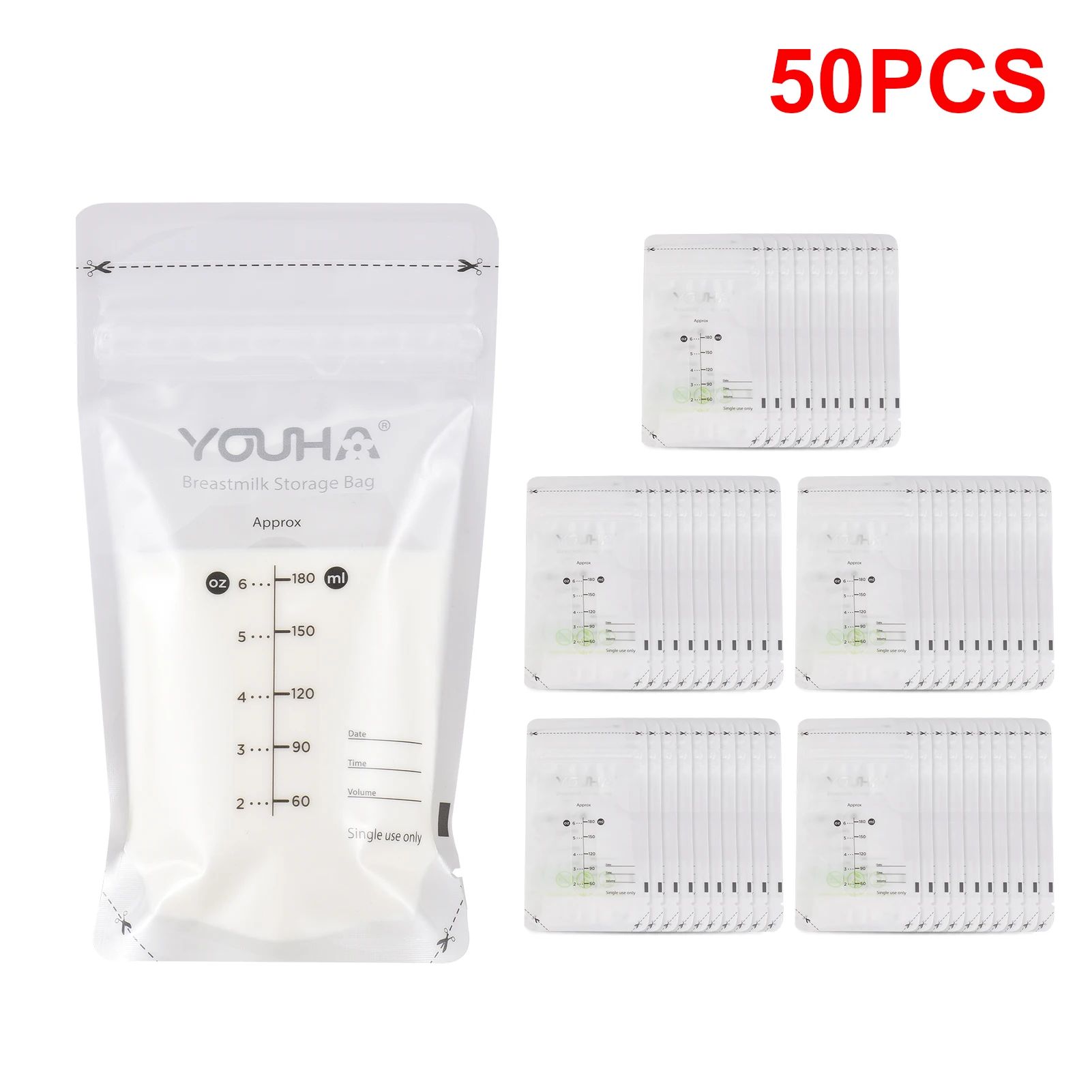 Cor: 50pcs 180ml Bags