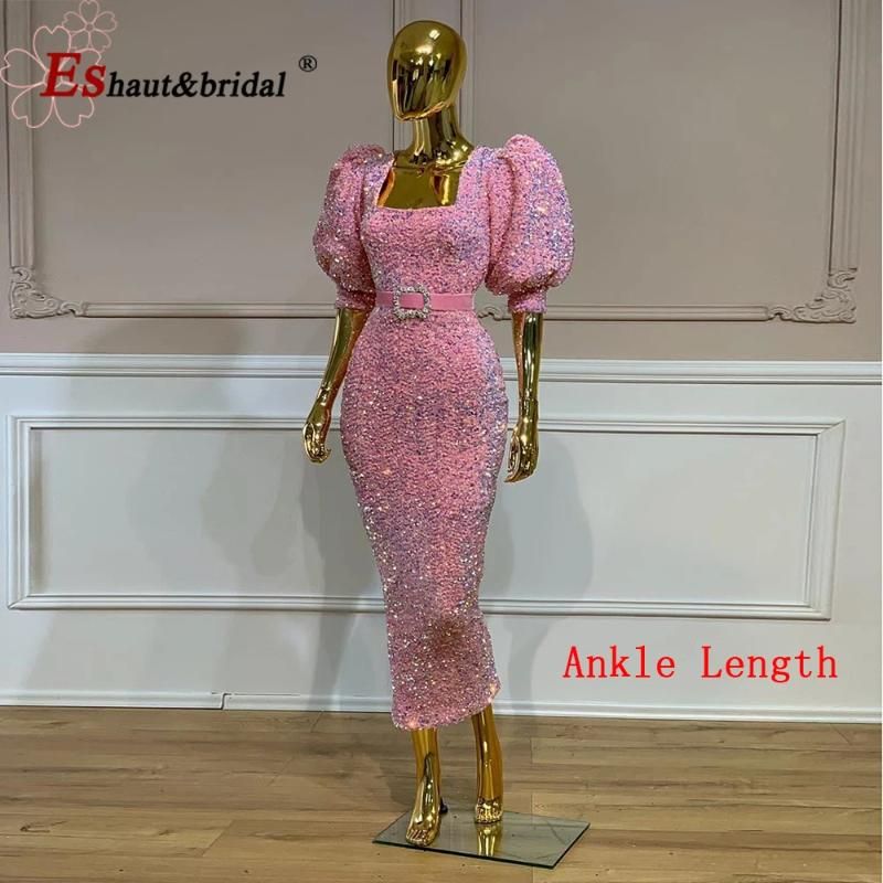 Pink-Ankle Length