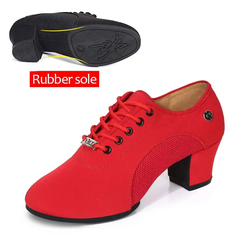 Red rubber sole