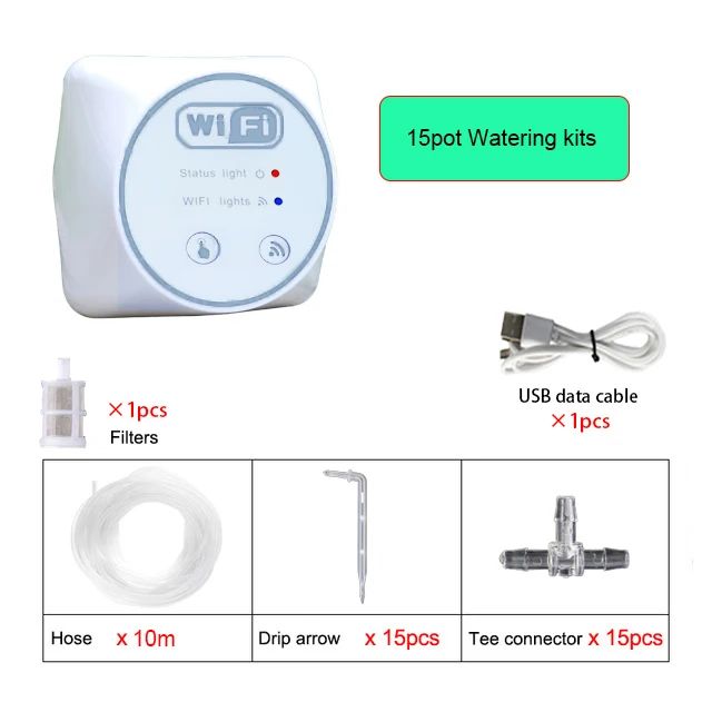 Cor: 15 pontos de rega kits