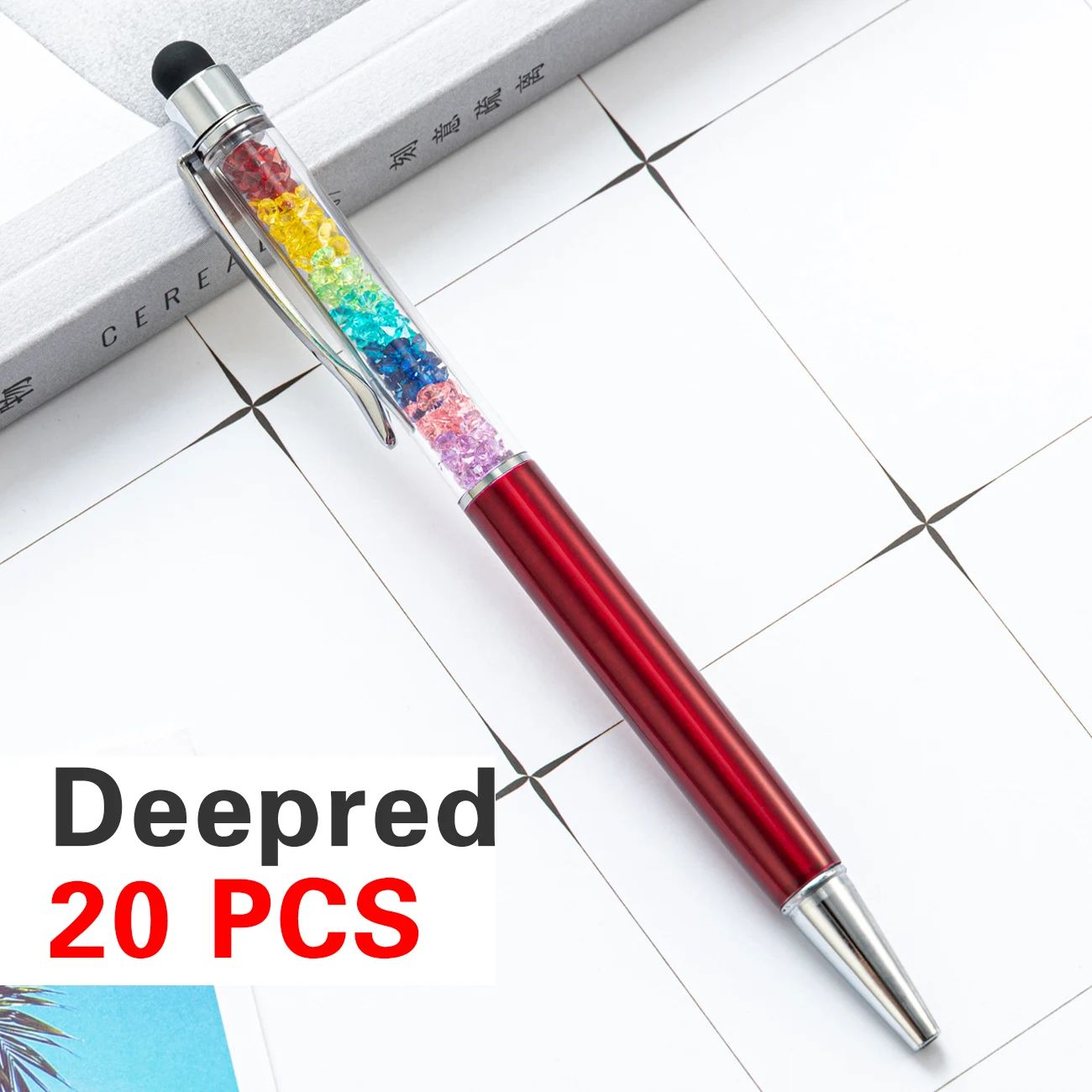 Color:Deepred - 20 Pens