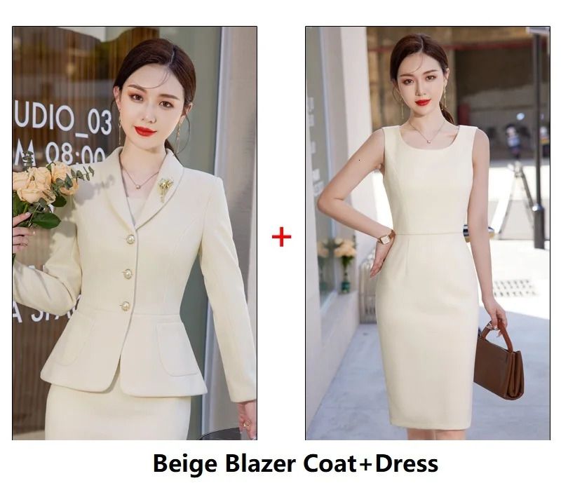 Beige Dress Suits