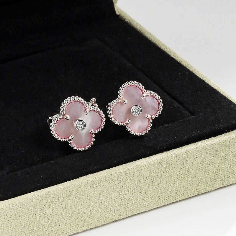 Diamant Coquillage Rose Platine