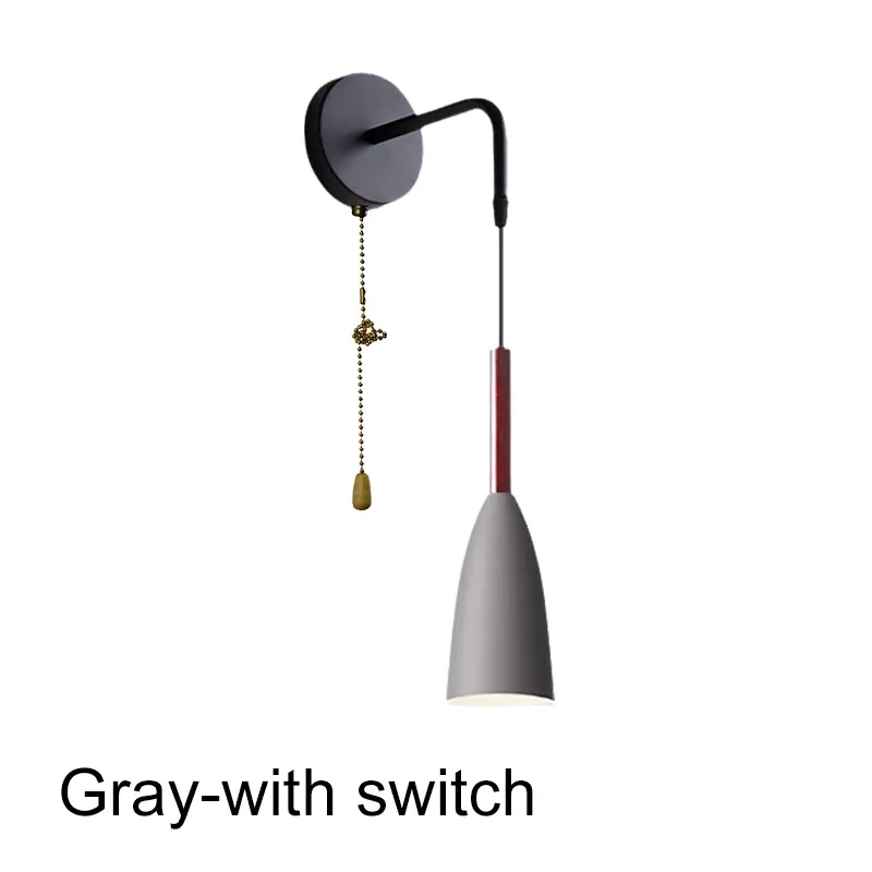 Gray-with Switch E27-No Bulb