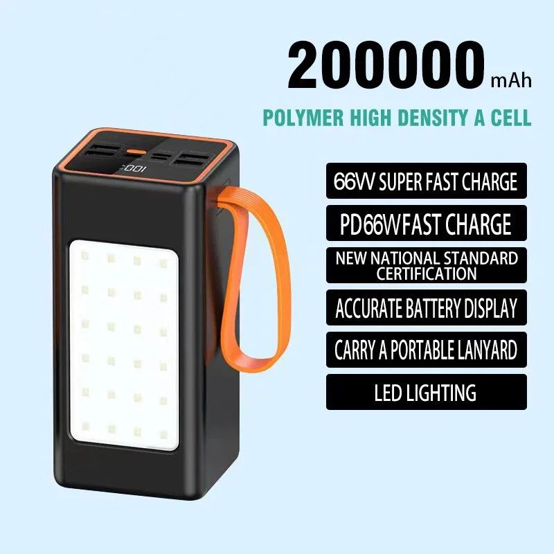 Kolor: 200000 mAh Black