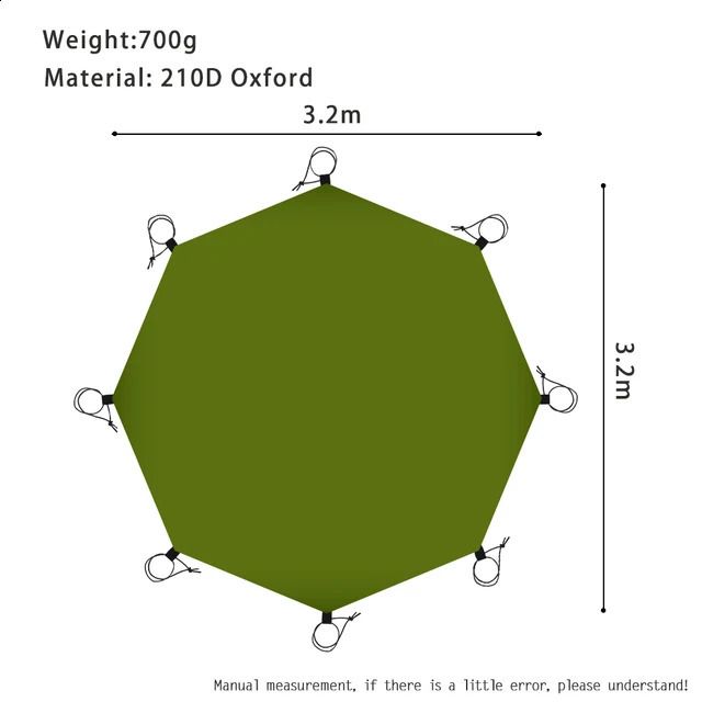Army Green-3.2m x 3.2m