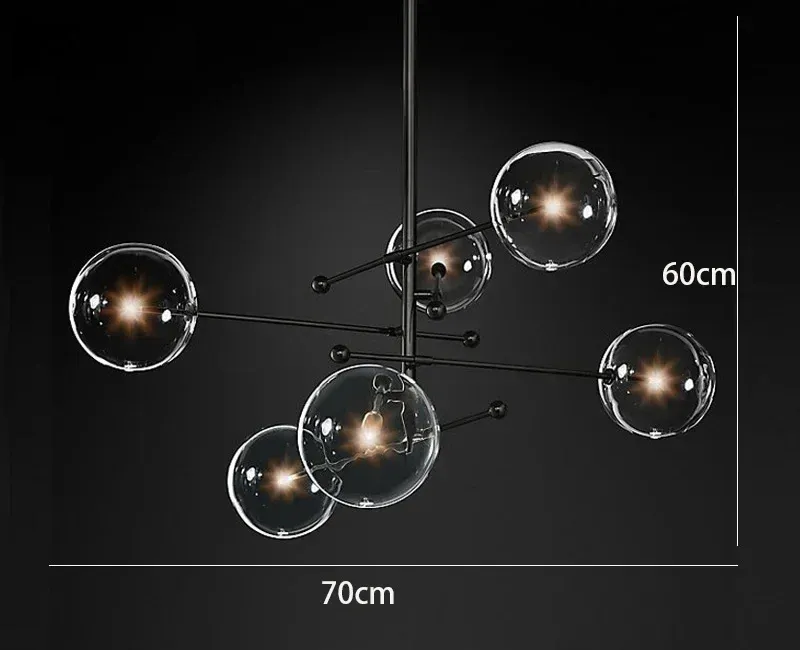 Vidrio ámbar de luz de 3 colores 6 cabeza negra