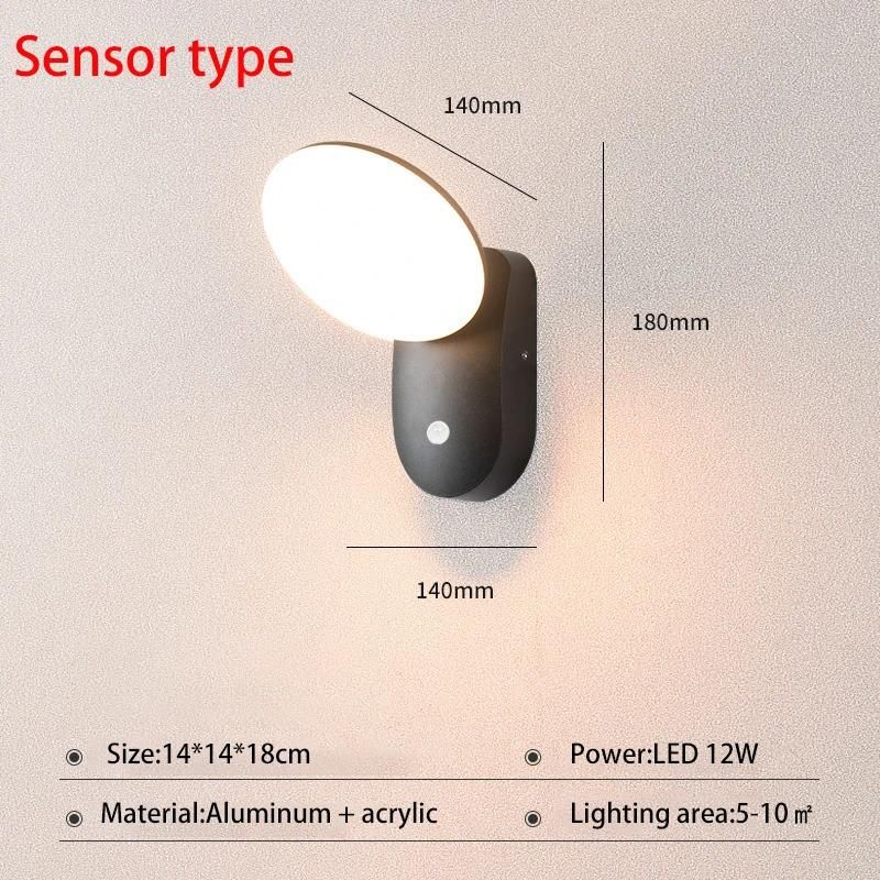 Mänsklig sensor typ 3000k varmt ljus sandig sandig