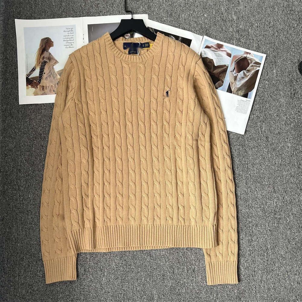 Khaki Camel Round Neck