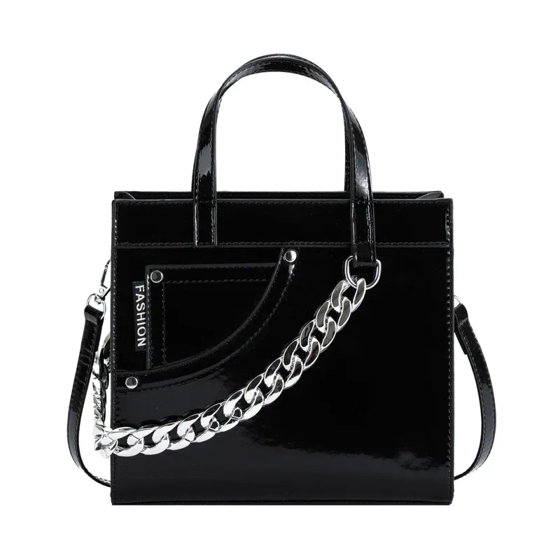 Black tote bag