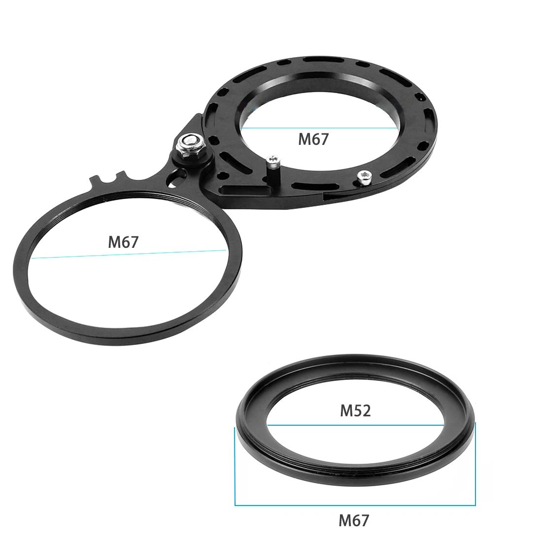 اللون: أسود M67 إلى M52