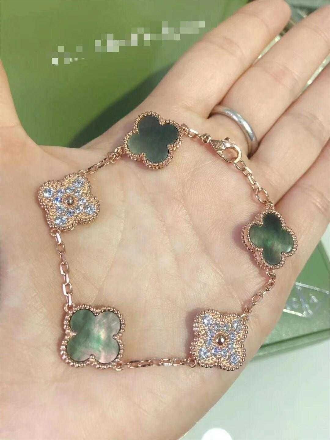 Black Agate Diamond (rose Gold)-925 Si