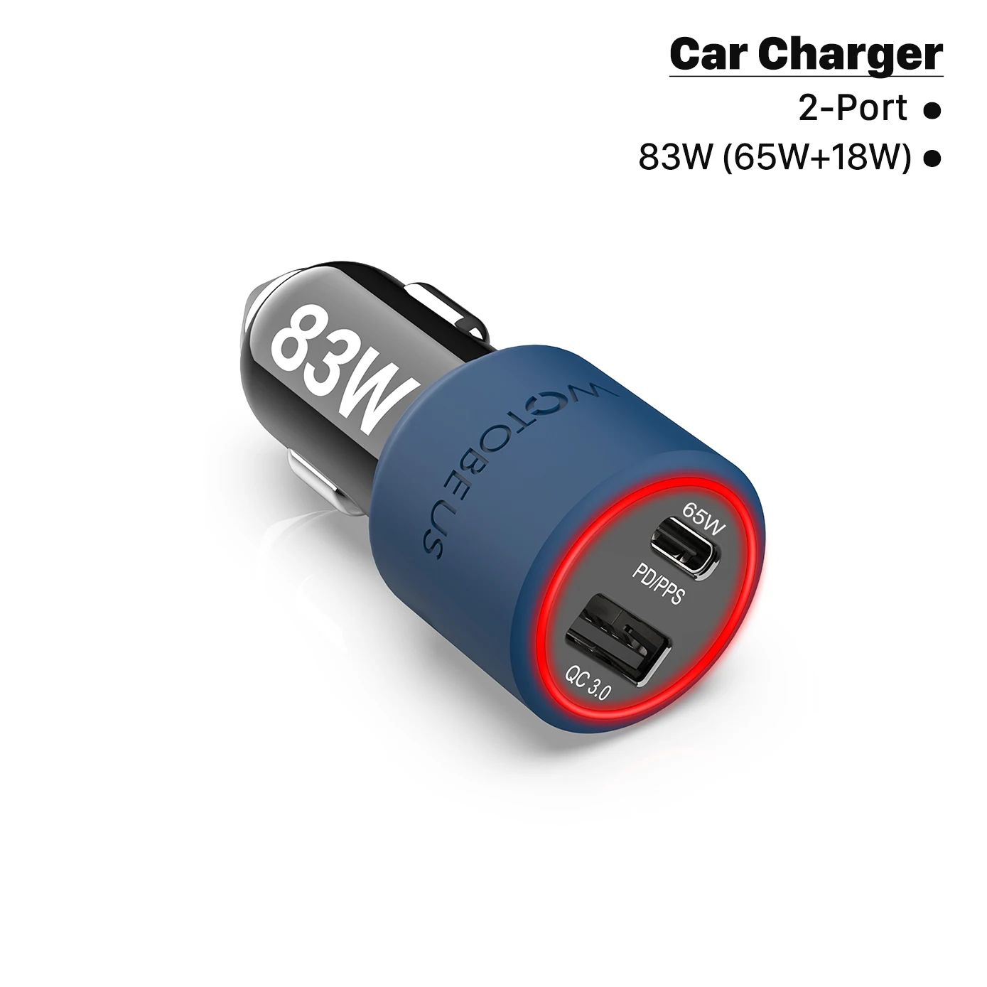 Type de fiche: chargeur de voiture 83W