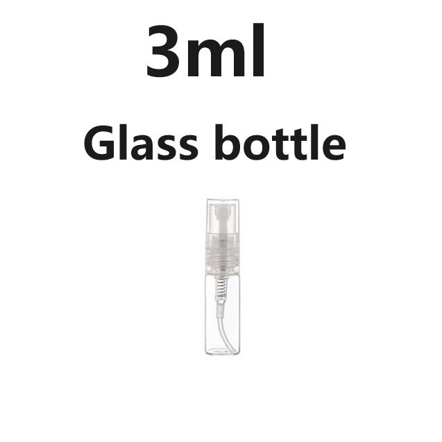 3 ml glasflaska vit