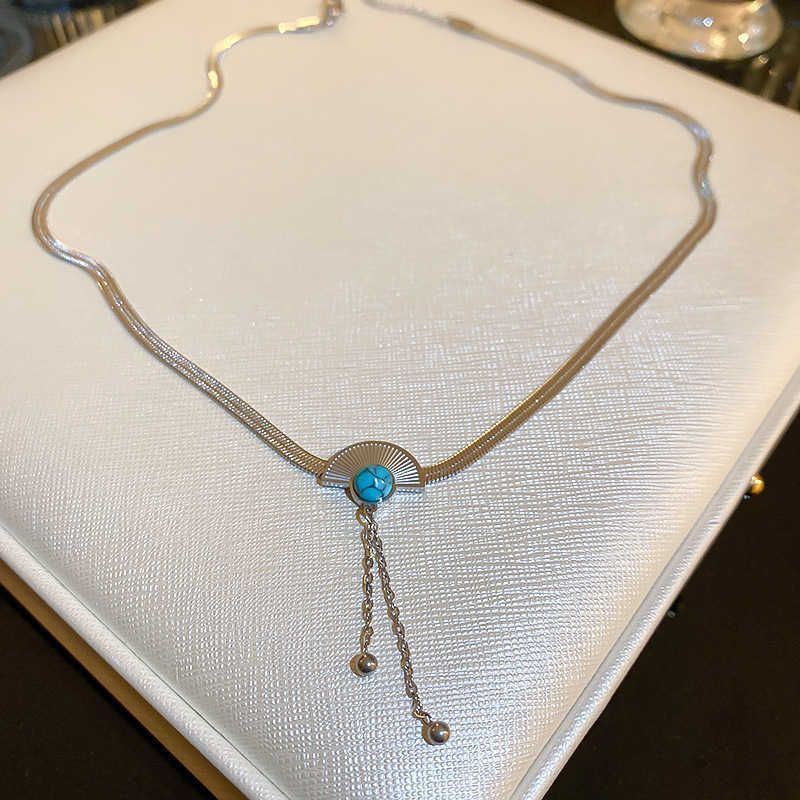 Necklace - Silver Fan