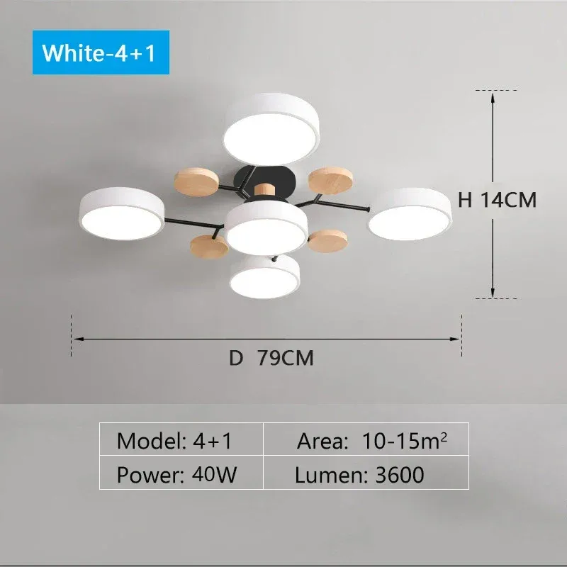 3 couleurs dimmables blanc 5 lumières