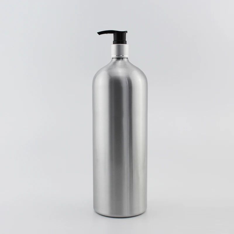 1000 ml-silver czarna pompa-aluminium