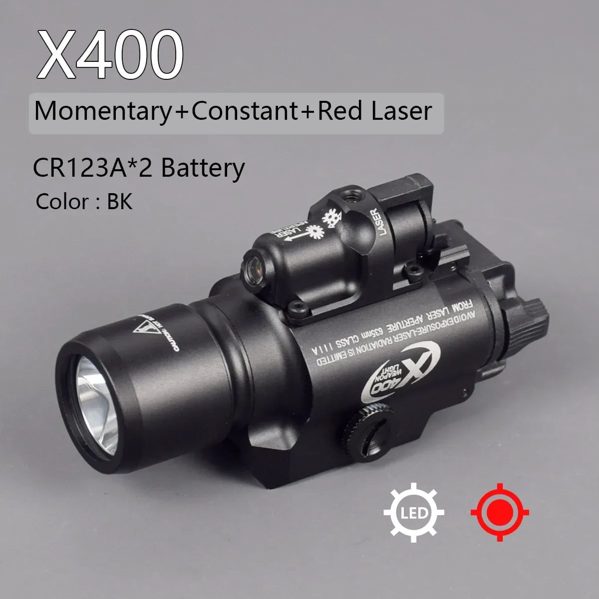 X400(BK)-Red laser