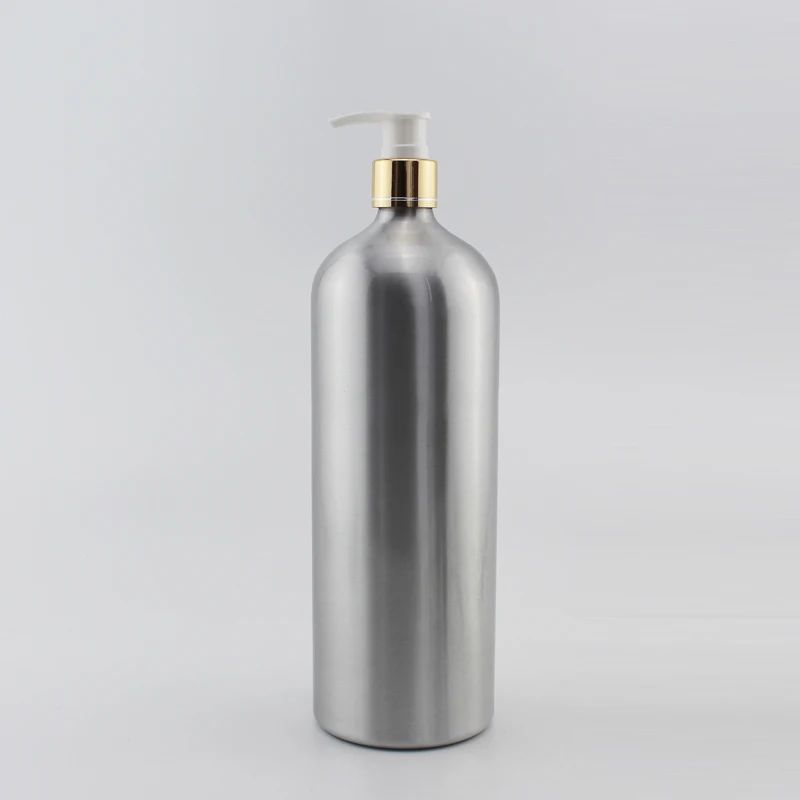 1000 ml-złotą białą pompę-aluminium