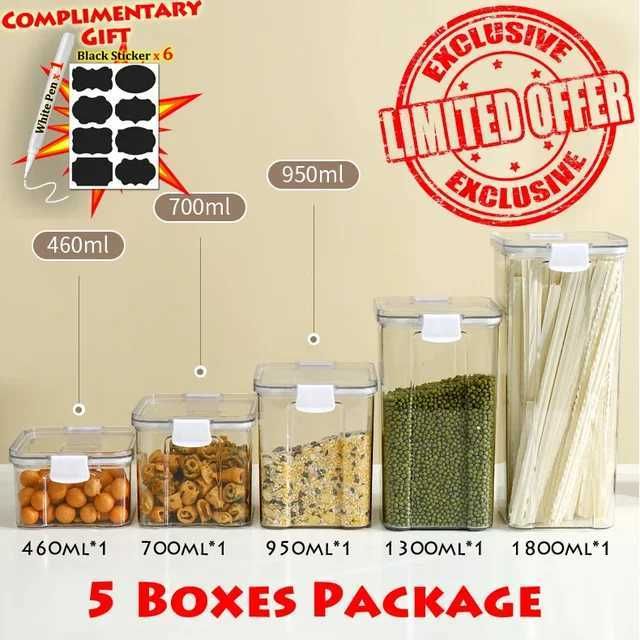 5 Box Packaging-with Free Gift-Food Gr