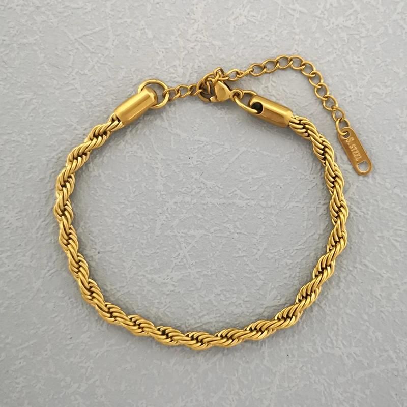 Złota bransoletka 16 do 21 cm gruba 2 mm