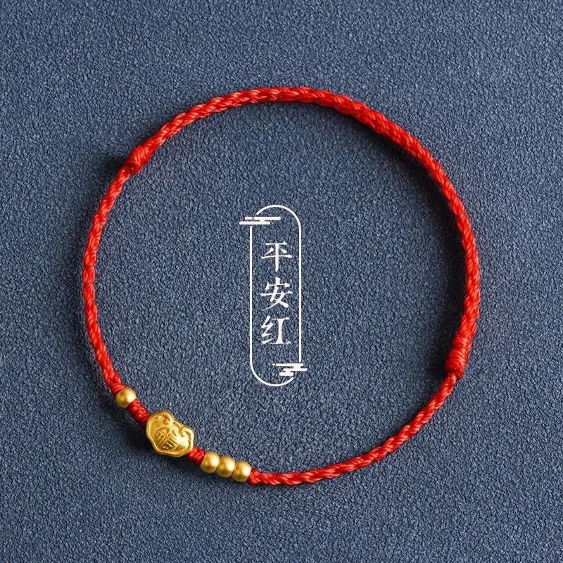 armband rood touw