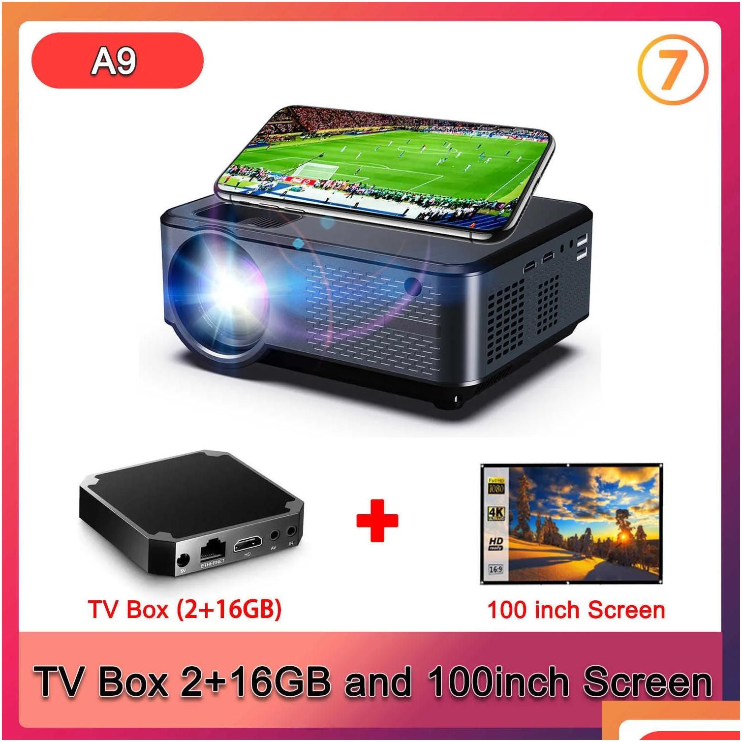A9-skärm TV-låda-EU-kontakt