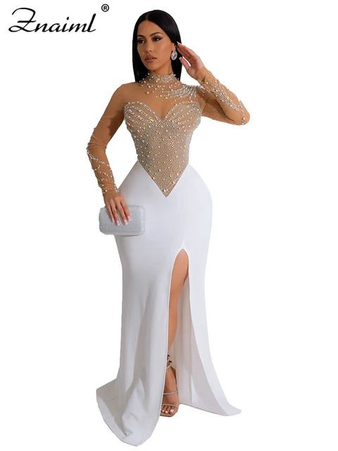 vit klänning