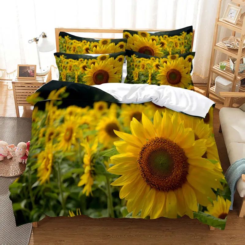 Colore: set da letto di girasole 15