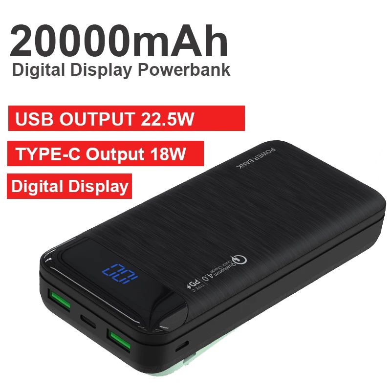 Kolor: czarny 20000 mAh