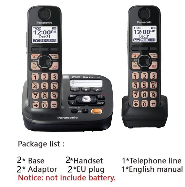 Twee handsets zilver