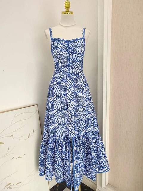 Blue Sling Dress