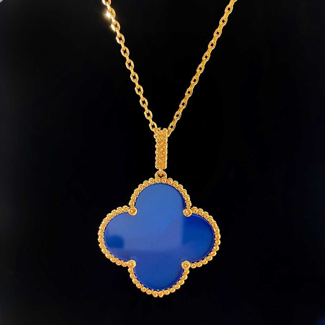 V-Gold Rose Gold Blue Agate-Naked