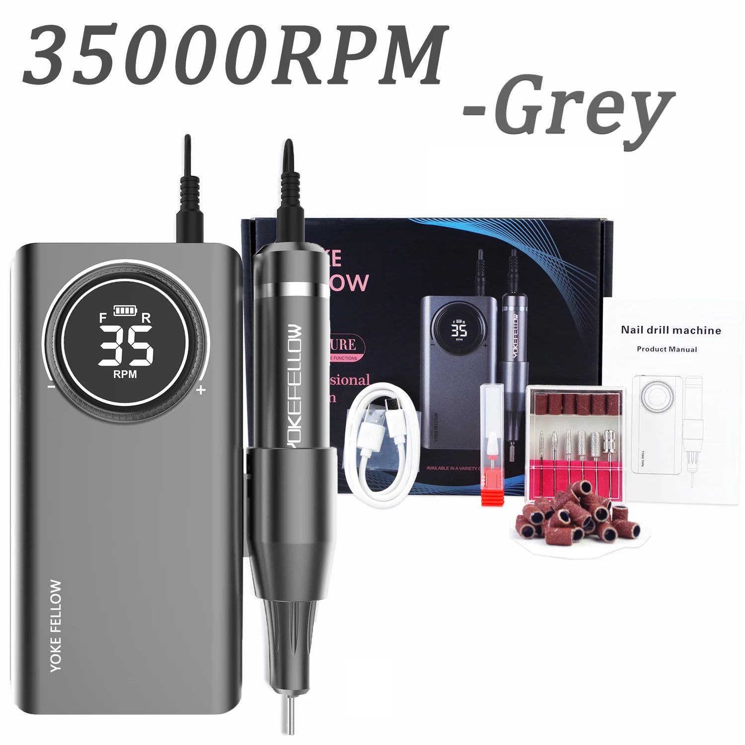 Color:35000RPM-Grey A