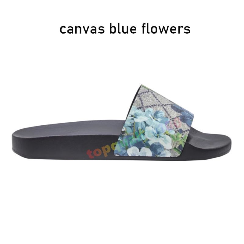 10 canvas blue flowers