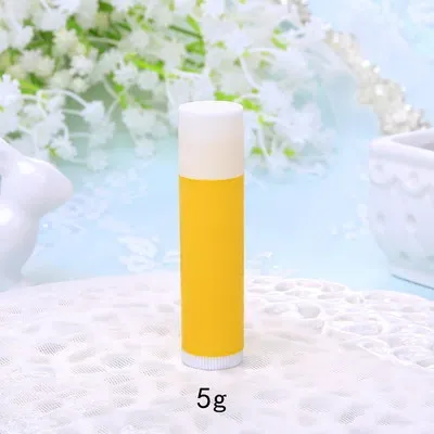 5 ml de plástico amarelo branco