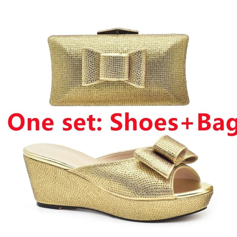 Gold Shoe and Bag