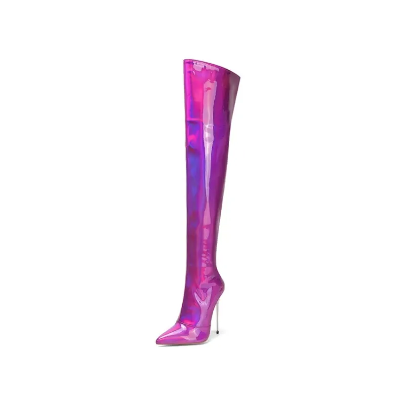 Purple Stiletto Boot